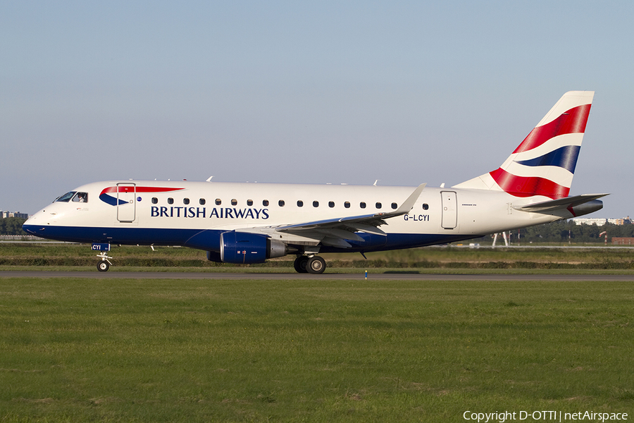 British Airways (CityFlyer) Embraer ERJ-170STD (ERJ-170-100) (G-LCYI) | Photo 314394