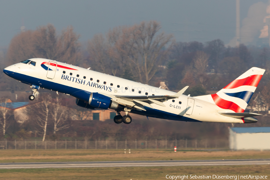 British Airways (CityFlyer) Embraer ERJ-170STD (ERJ-170-100) (G-LCYI) | Photo 292086