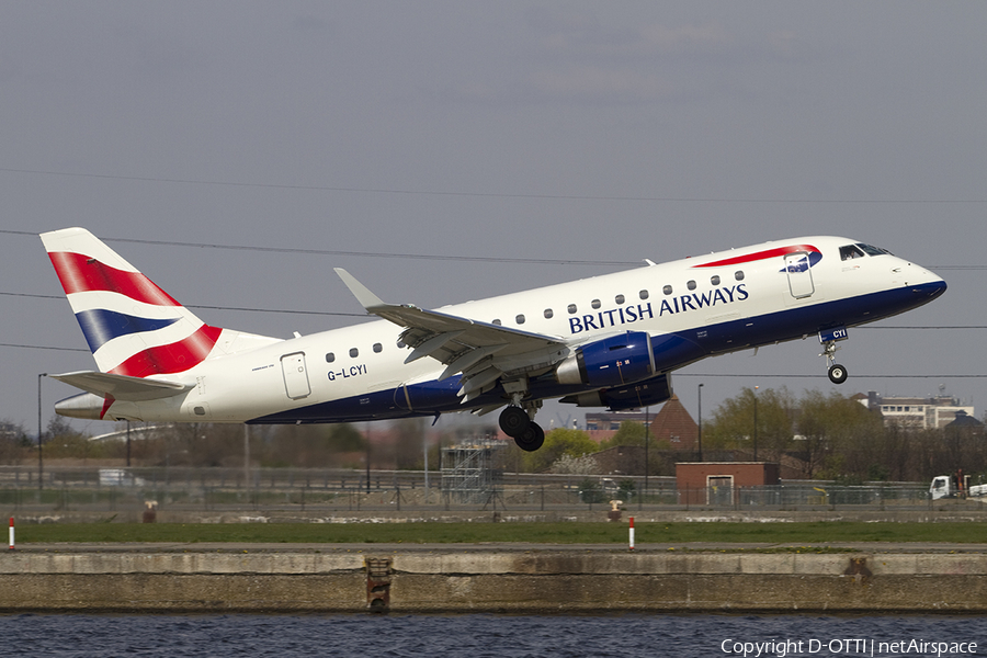 British Airways (CityFlyer) Embraer ERJ-170STD (ERJ-170-100) (G-LCYI) | Photo 288360