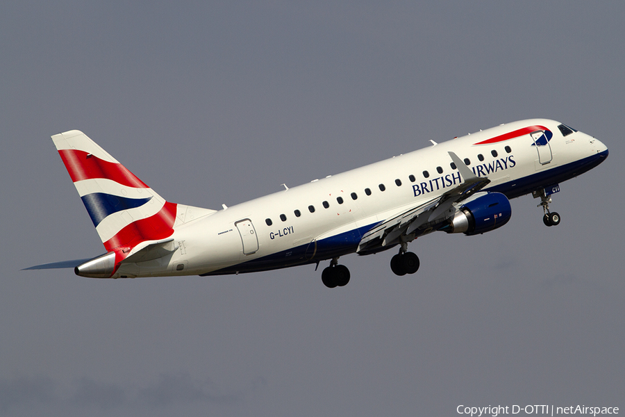 British Airways (CityFlyer) Embraer ERJ-170STD (ERJ-170-100) (G-LCYI) | Photo 288361
