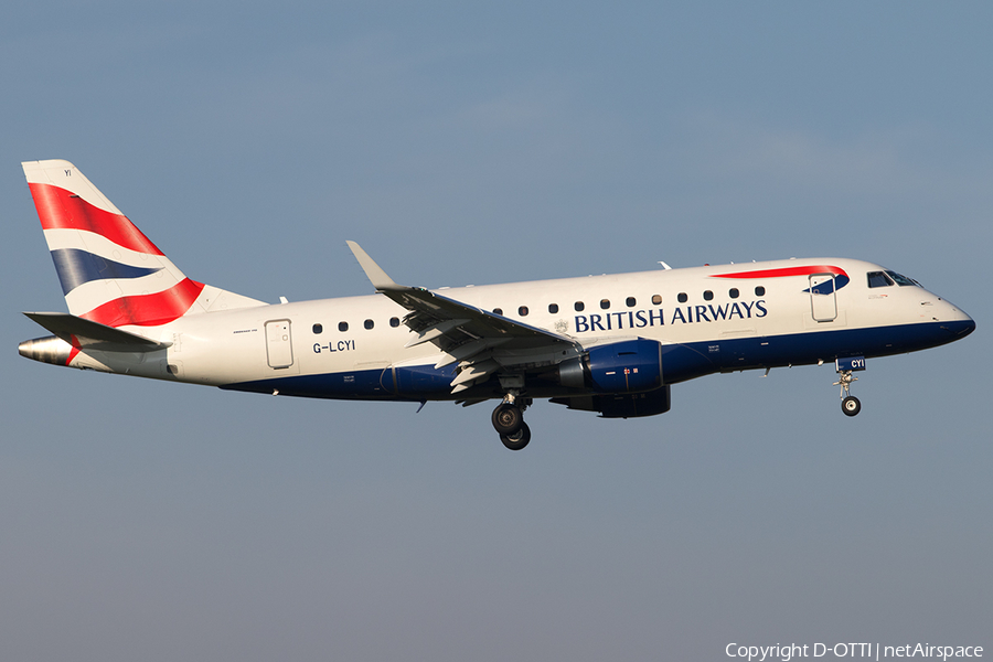 British Airways (CityFlyer) Embraer ERJ-170STD (ERJ-170-100) (G-LCYI) | Photo 526900