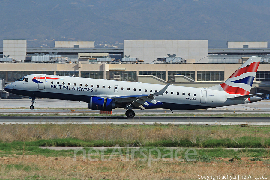 British Airways Embraer ERJ-190LR (ERJ-190-100LR) (G-LCYJ) | Photo 306379