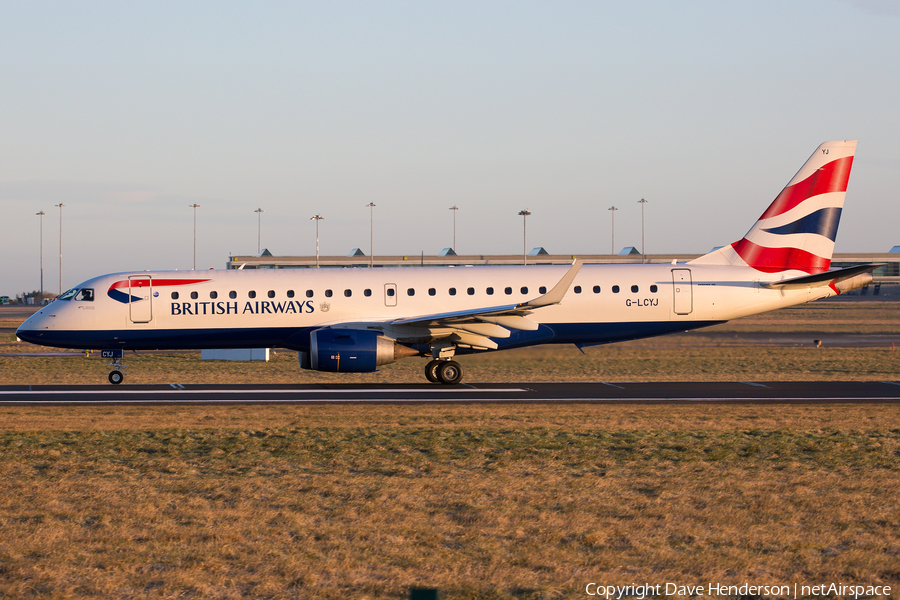 British Airways Embraer ERJ-190LR (ERJ-190-100LR) (G-LCYJ) | Photo 66730