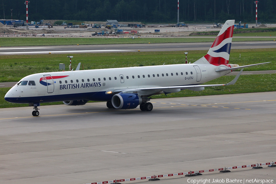 British Airways Embraer ERJ-190LR (ERJ-190-100LR) (G-LCYJ) | Photo 187903