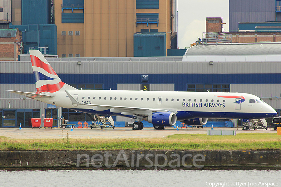 British Airways Embraer ERJ-190LR (ERJ-190-100LR) (G-LCYJ) | Photo 387837