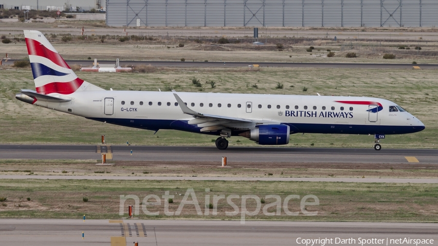 British Airways (CityFlyer) Embraer ERJ-190SR (ERJ-190-100SR) (G-LCYK) | Photo 205921