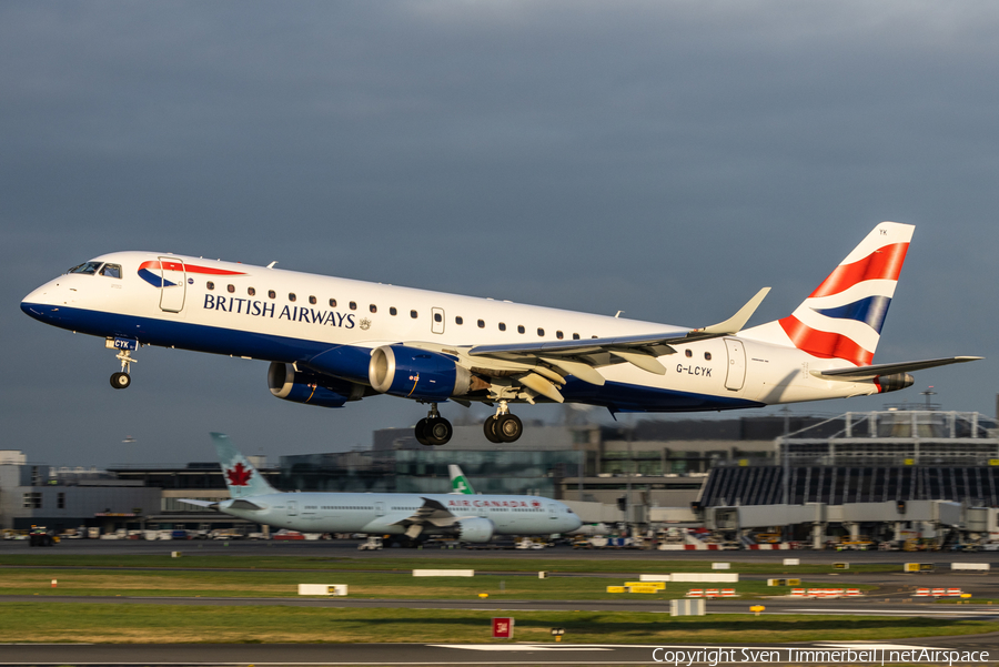 British Airways (CityFlyer) Embraer ERJ-190SR (ERJ-190-100SR) (G-LCYK) | Photo 538946