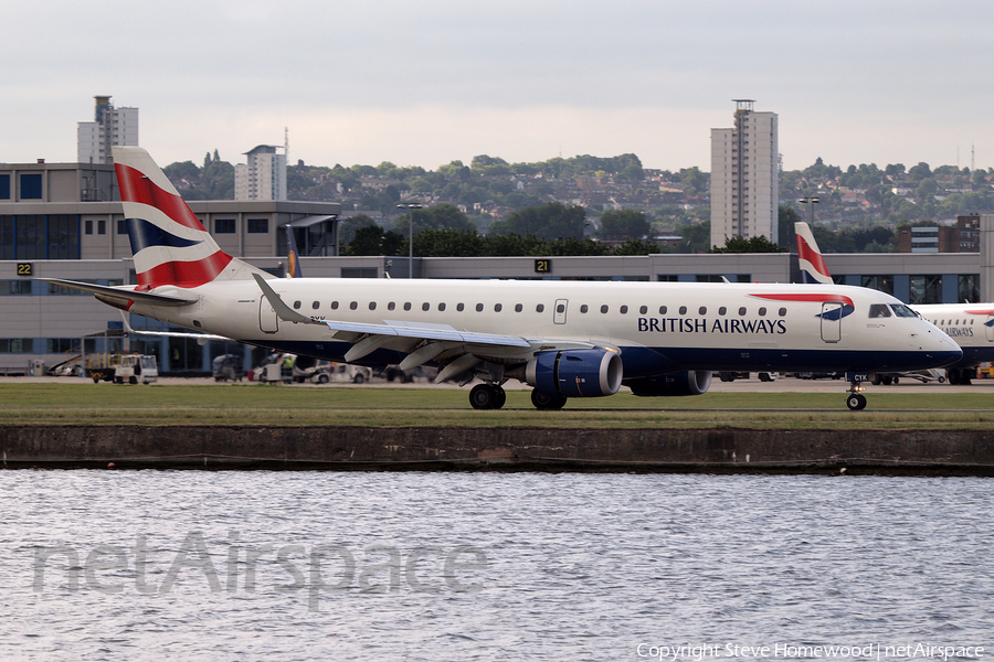 British Airways (CityFlyer) Embraer ERJ-190SR (ERJ-190-100SR) (G-LCYK) | Photo 669637