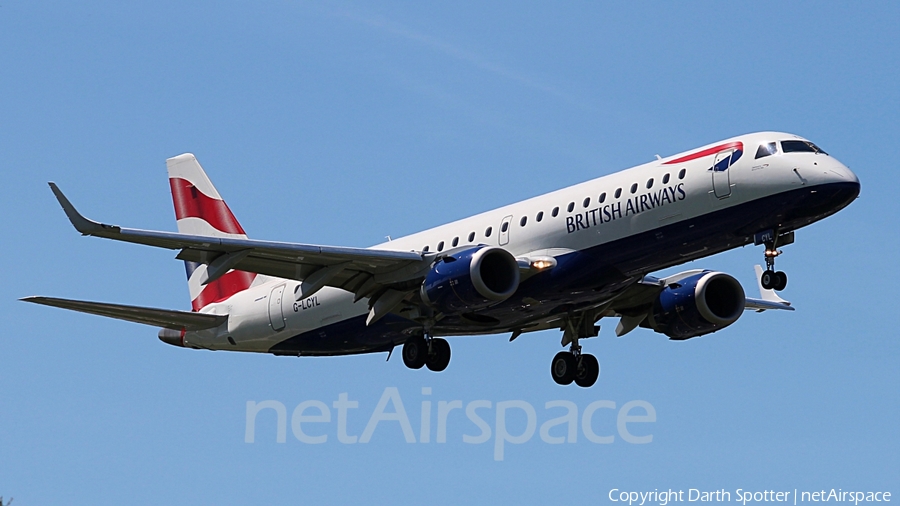 British Airways (CityFlyer) Embraer ERJ-190LR (ERJ-190-100LR) (G-LCYL) | Photo 210813