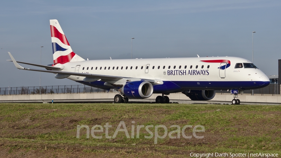British Airways (CityFlyer) Embraer ERJ-190LR (ERJ-190-100LR) (G-LCYL) | Photo 224364