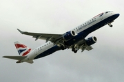 British Airways (CityFlyer) Embraer ERJ-190LR (ERJ-190-100LR) (G-LCYL) at  London - City, United Kingdom