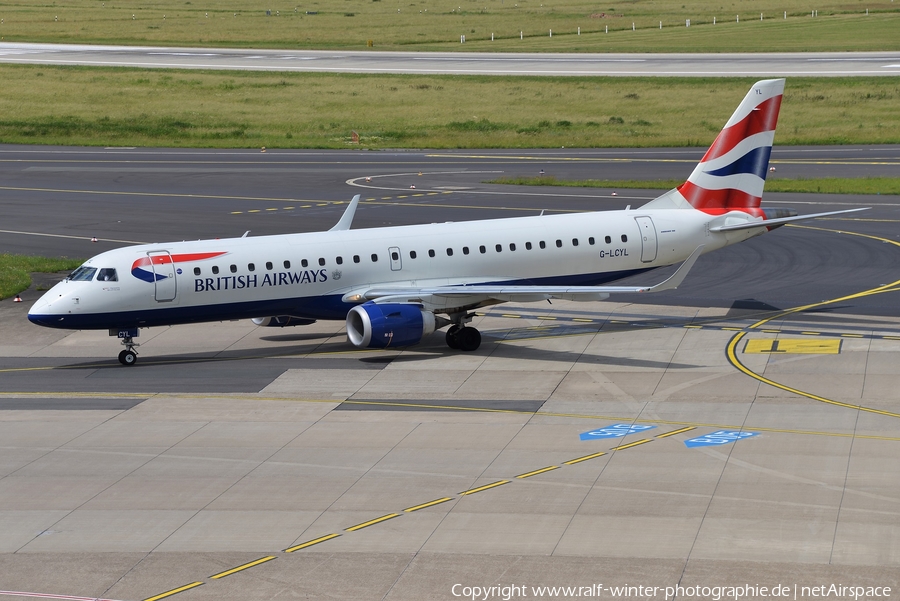 British Airways (CityFlyer) Embraer ERJ-190LR (ERJ-190-100LR) (G-LCYL) | Photo 458090