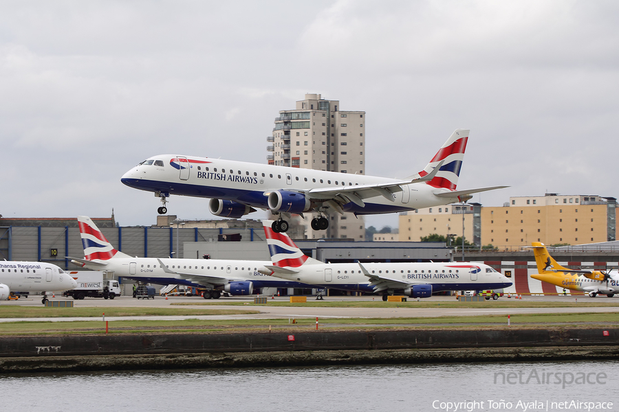 British Airways (CityFlyer) Embraer ERJ-190LR (ERJ-190-100LR) (G-LCYL) | Photo 454953