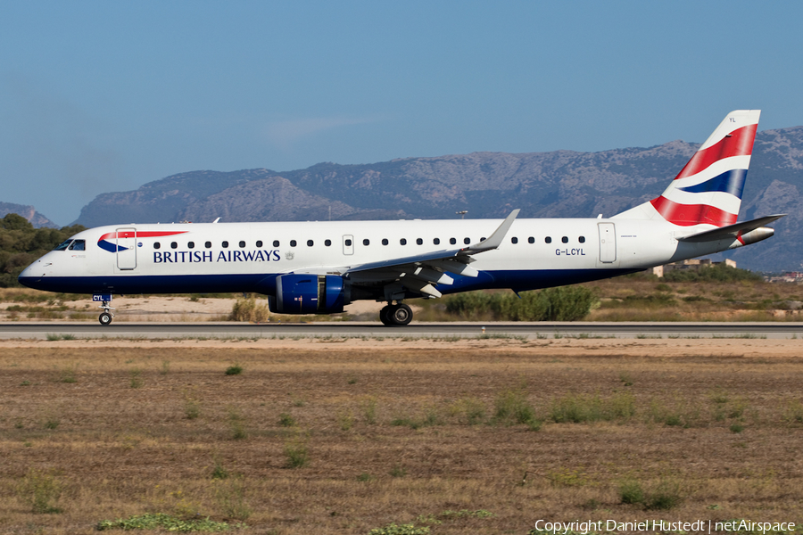 British Airways (CityFlyer) Embraer ERJ-190LR (ERJ-190-100LR) (G-LCYL) | Photo 474015