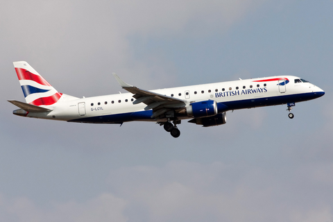 British Airways (CityFlyer) Embraer ERJ-190LR (ERJ-190-100LR) (G-LCYL) at  Palma De Mallorca - Son San Juan, Spain