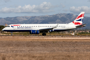 British Airways (CityFlyer) Embraer ERJ-190LR (ERJ-190-100LR) (G-LCYM) at  Palma De Mallorca - Son San Juan, Spain