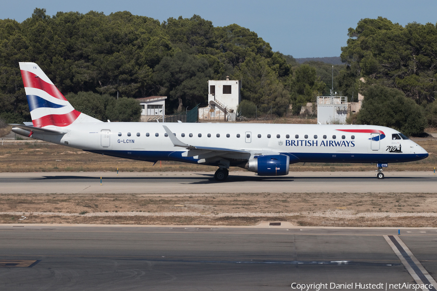 British Airways (CityFlyer) Embraer ERJ-190SR (ERJ-190-100SR) (G-LCYN) | Photo 535827