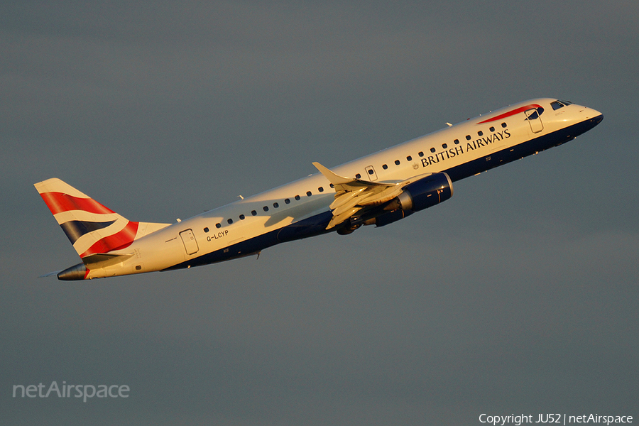 British Airways (CityFlyer) Embraer ERJ-190SR (ERJ-190-100SR) (G-LCYP) | Photo 62556