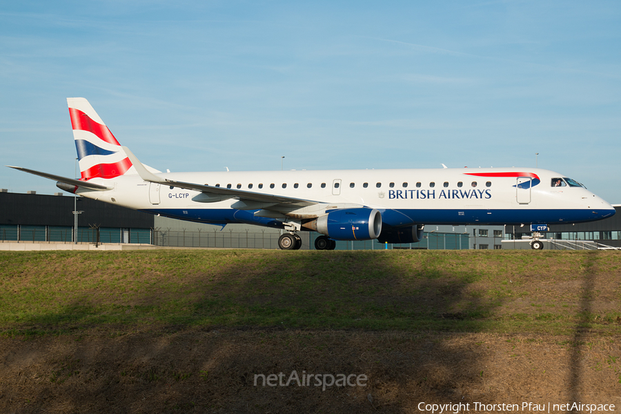 British Airways (CityFlyer) Embraer ERJ-190SR (ERJ-190-100SR) (G-LCYP) | Photo 65028
