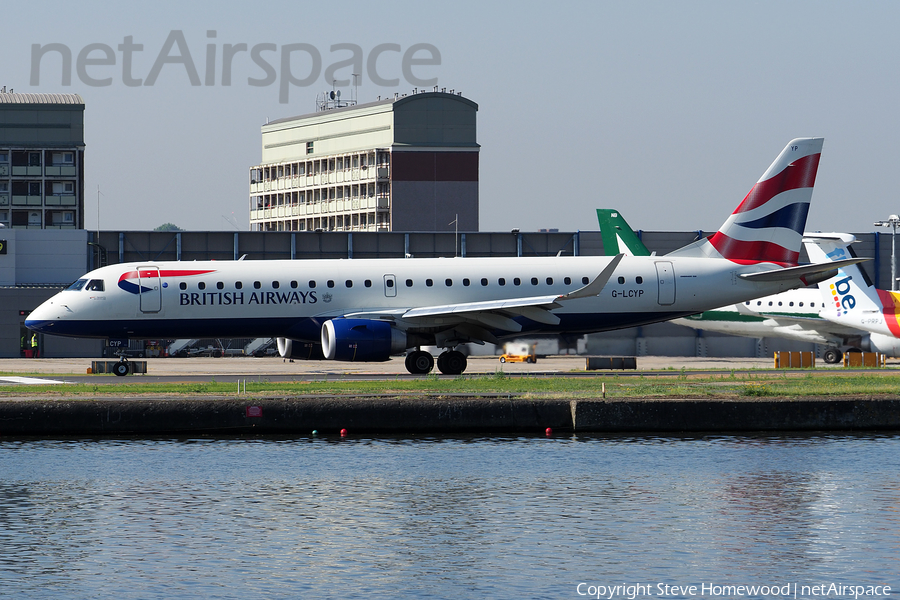British Airways (CityFlyer) Embraer ERJ-190SR (ERJ-190-100SR) (G-LCYP) | Photo 174953