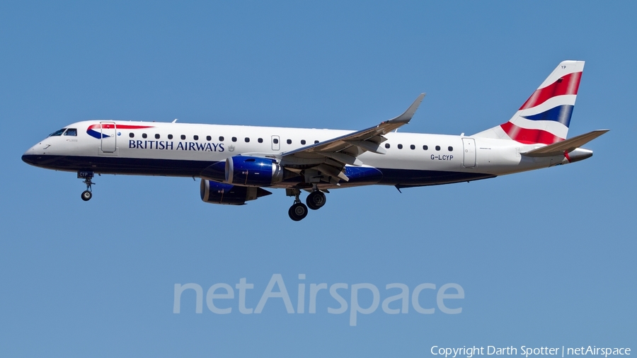 British Airways (CityFlyer) Embraer ERJ-190SR (ERJ-190-100SR) (G-LCYP) | Photo 236180