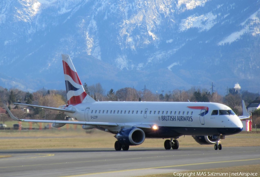 British Airways (CityFlyer) Embraer ERJ-190SR (ERJ-190-100SR) (G-LCYP) | Photo 376367