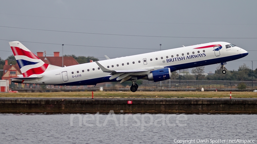 British Airways (CityFlyer) Embraer ERJ-190SR (ERJ-190-100SR) (G-LCYS) | Photo 182165