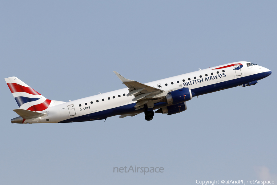 British Airways (CityFlyer) Embraer ERJ-190SR (ERJ-190-100SR) (G-LCYS) | Photo 521741