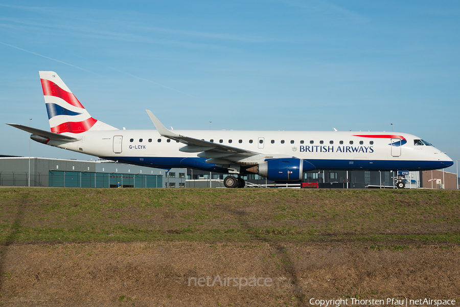 British Airways (CityFlyer) Embraer ERJ-190SR (ERJ-190-100SR) (G-LCYT) | Photo 65051