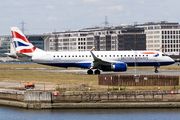 British Airways Embraer ERJ-190SR (ERJ-190-100SR) (G-LCYV) at  London - City, United Kingdom