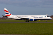 British Airways Embraer ERJ-190SR (ERJ-190-100SR) (G-LCYV) at  Amsterdam - Schiphol, Netherlands