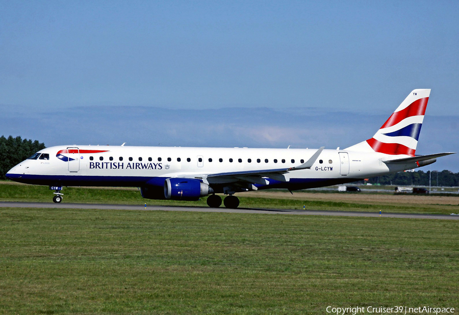 British Airways (CityFlyer) Embraer ERJ-190SR (ERJ-190-100SR) (G-LCYW) | Photo 179522