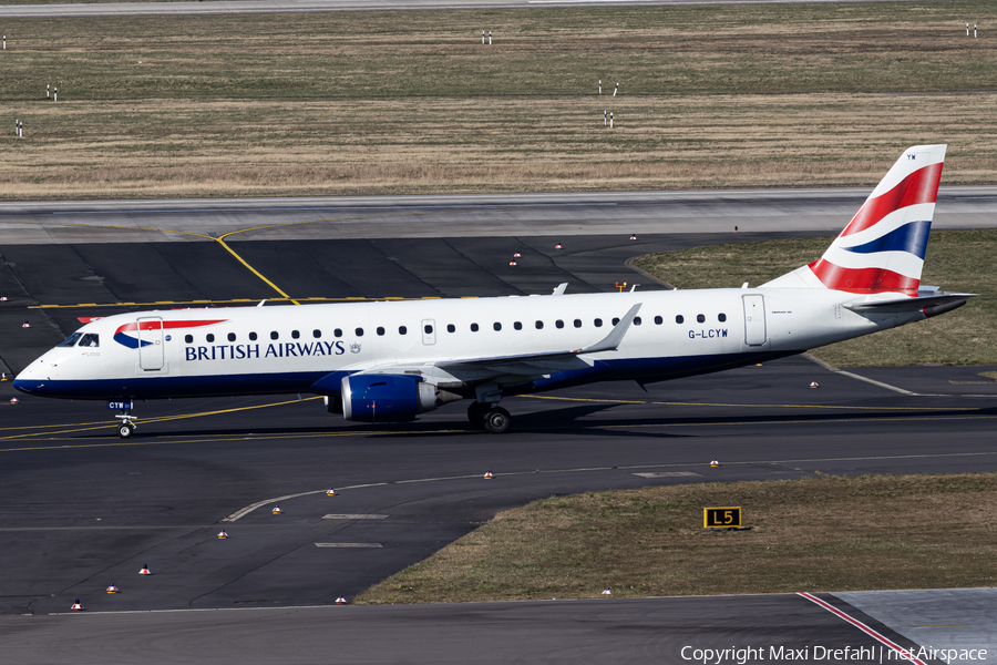 British Airways (CityFlyer) Embraer ERJ-190SR (ERJ-190-100SR) (G-LCYW) | Photo 498341