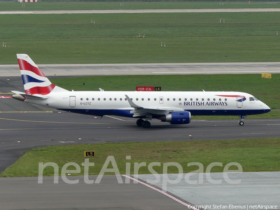 British Airways (CityFlyer) Embraer ERJ-190SR (ERJ-190-100SR) (G-LCYZ) | Photo 562174