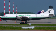 Atlantic Airlines Lockheed L-188C(F) Electra (G-LOFD) at  Hamburg - Fuhlsbuettel (Helmut Schmidt), Germany