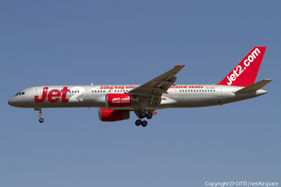 Jet2 Boeing 757-236 (G-LSAA) | Photo 415679