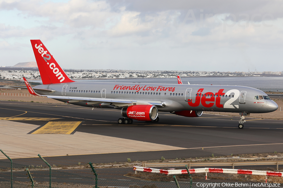 Jet2 Boeing 757-27B (G-LSAB) | Photo 364169