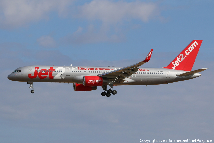 Jet2 Boeing 757-27B (G-LSAB) | Photo 118423