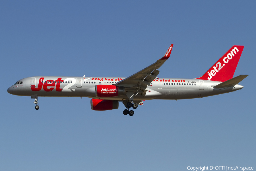 Jet2 Boeing 757-27B (G-LSAB) | Photo 414434