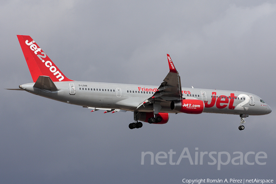 Jet2 Boeing 757-27B (G-LSAB) | Photo 282272