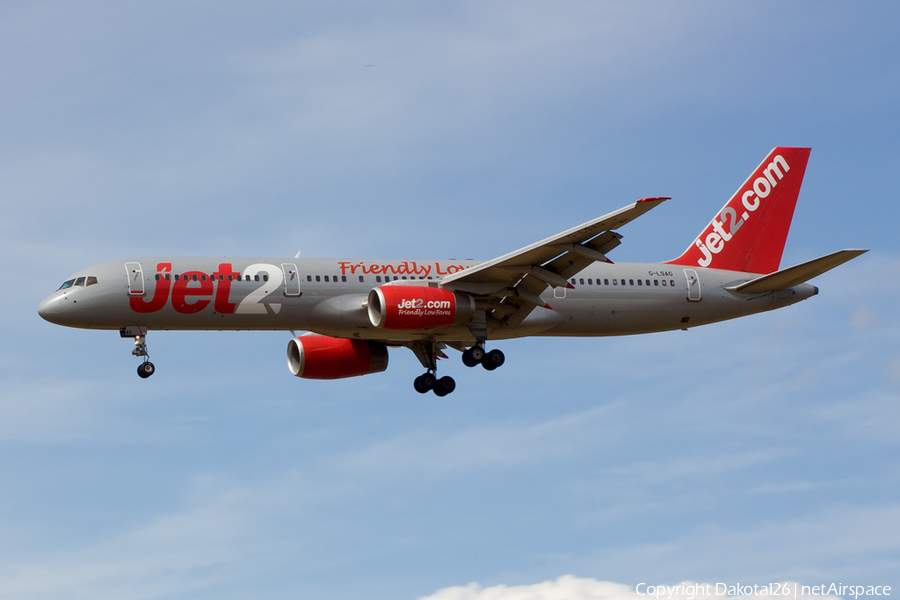 Jet2 Boeing 757-21B (G-LSAG) | Photo 7840