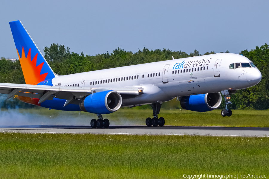 RAK Airways (Jet2) Boeing 757-23N (G-LSAK) | Photo 447592