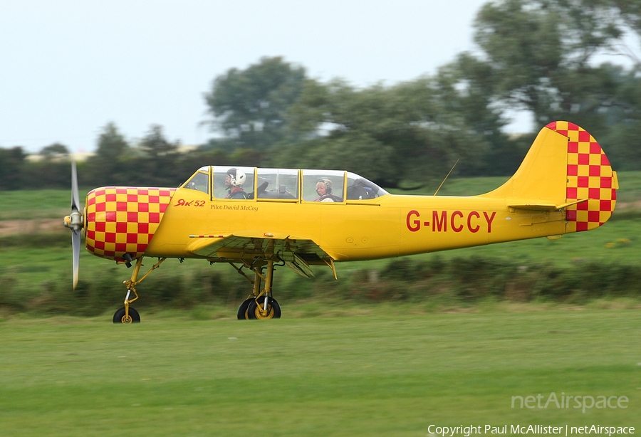 (Private) Yakovlev Yak-52 (G-MCCY) | Photo 5600