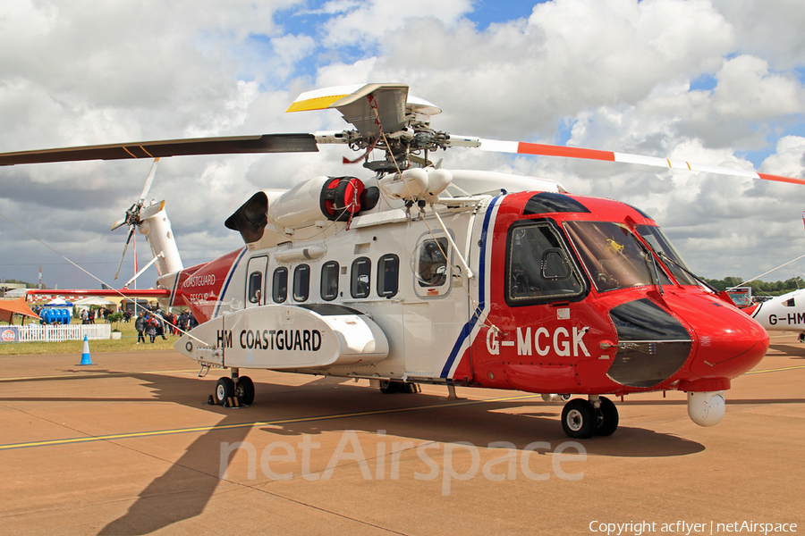 United Kingdom Coast Guard Sikorsky S-92A Helibus (G-MCGK) | Photo 586347