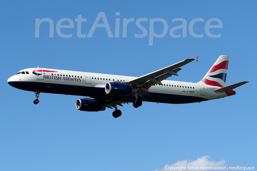 British Airways Airbus A321-231 (G-MEDF) | Photo 172834