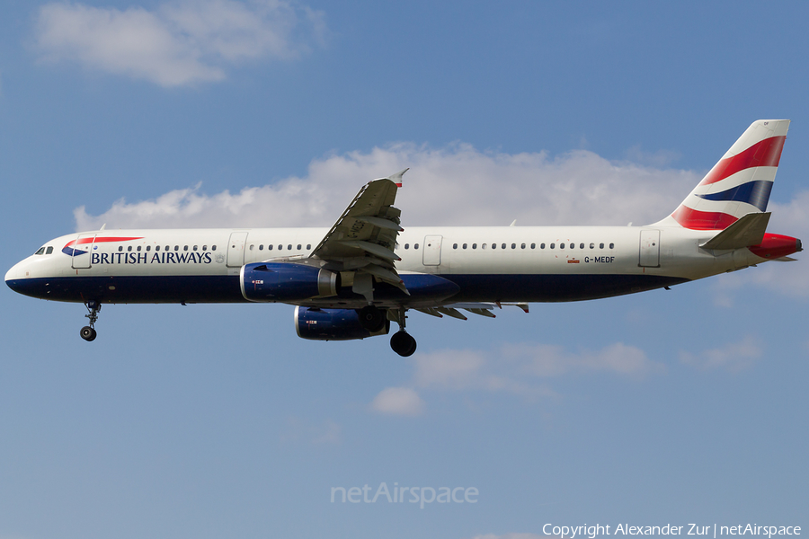 British Airways Airbus A321-231 (G-MEDF) | Photo 524180