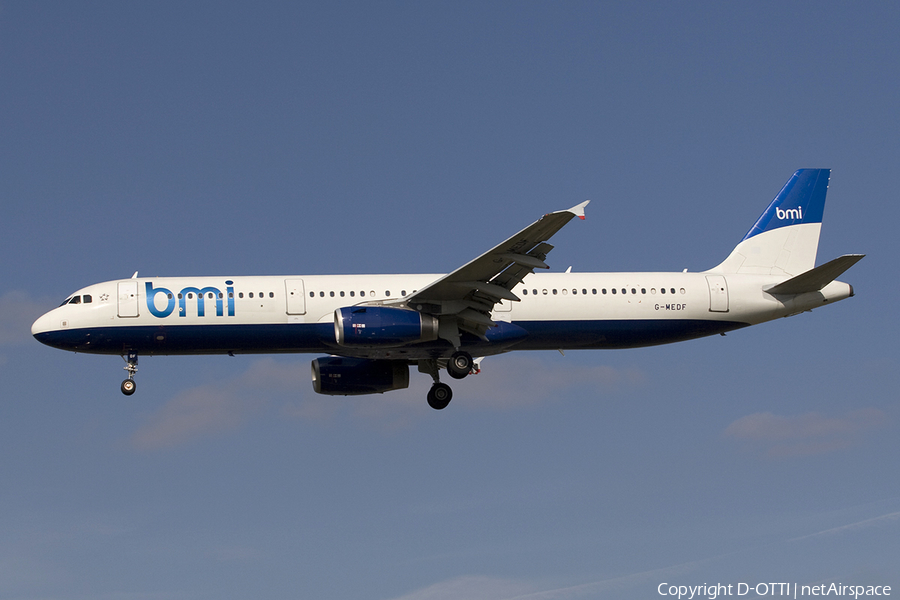 bmi Airbus A321-231 (G-MEDF) | Photo 278160