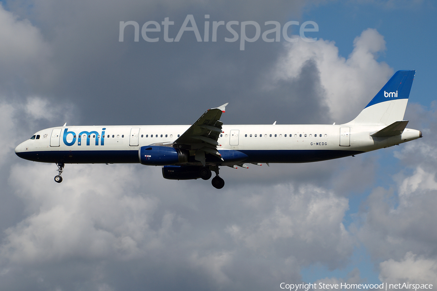 bmi Airbus A321-231 (G-MEDG) | Photo 667731