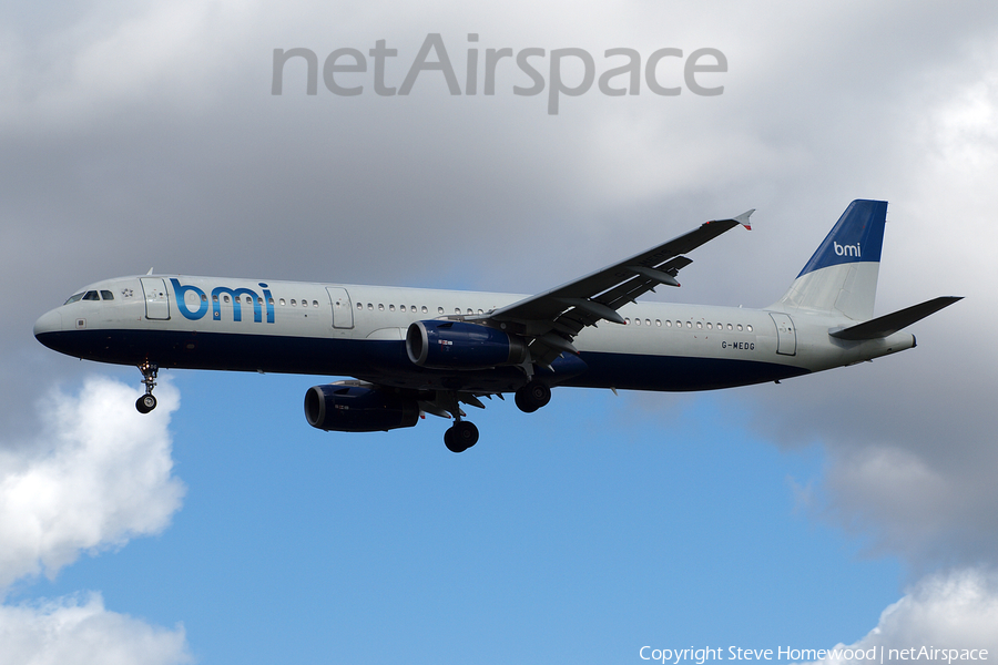bmi Airbus A321-231 (G-MEDG) | Photo 668994