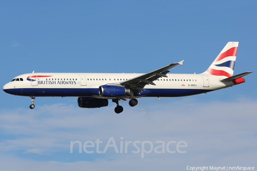 British Airways Airbus A321-231 (G-MEDJ) | Photo 361938